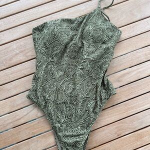 Women’s Olive Swirl One Piece Swimsuit